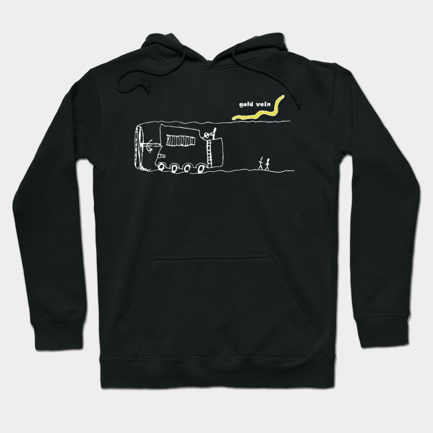 Tunnel drilling machine, black Hoodie by RosArt100